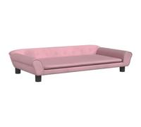 vidaXL Sofá para niños de Terciopelo Rosa 100x50x26 cm