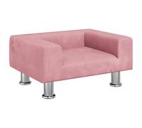 vidaXL Sofá para niños de Terciopelo Rosa 50x40x26,5 cm