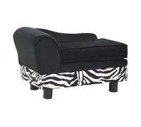 Sofá de estilo diván para perros color Negro