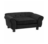 VidaXL Sofá clásico para perros color Negro