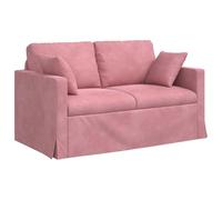 vidaXL Sofá Rosa 138 x 78 x 80 cm Terciopelo, Sala, Sofá Moderno, Diseño Ergonómico, Asientos de Terciopelo, Sofá Seccional Modular, Familiar Contemporáneo