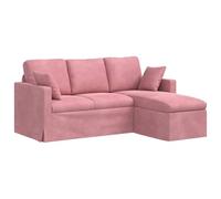 vidaXL Sofá Rosa 198 x 134 x 80 cm Terciopelo, Sofá para Sala, sofá Modular Moderno, Asiento ergonómico, loveseat de Terciopelo, diseño Duradero y Elegante