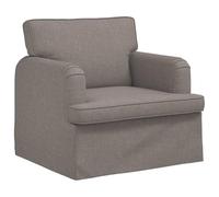 vidaXL Sofá Taupé 84 x 80 x 85 cm Tela, Sofá Moderno y Elegante, diseño ergonómico, Tela Duradera, Modular Rectangular, Asientos cómodos