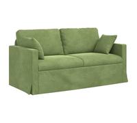 vidaXL Sofá Verde Claro 158 x 78 x 80 cm Terciopelo, Sala, Sofá Moderno, Diseño Ergonómico, Asientos de Terciopelo, Sofá Seccional Modular, Familiar Contemporáneo