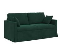vidaXL Sofá Verde Oscuro 158 x 78 x 80 cm Terciopelo, Sala, Sofá Moderno, Diseño Ergonómico, Asientos de Terciopelo, Sofá Seccional Modular, Familiar Contemporáneo