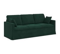 vidaXL Sofá Verde Oscuro – Seccional modular, Moderno, Diseño ergonómico, Asientos de terciopelo