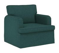 vidaXL Sofá Verde Oscuro, Sofá Moderno y Elegante, diseño ergonómico, Tela Duradera, Modular Rectangular, Asientos cómodos