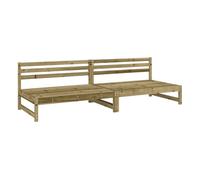 Vidaxl sofás centrales de jardín 2 uds madera impregnada pino 120x80cm