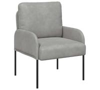 vidaXL Sofás con cojín 55cm Gris Claro Madera contrachapada