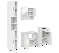 vidaXL Solución de Almacenamiento para el baño, Mueble de Pared Moderno con Espejo Rectangular. Muebles de Interior Que ahorran Espacio para organizar tu hogar.