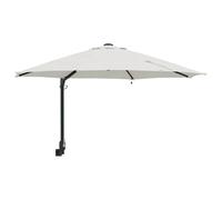 vidaXL Sombrilla de jardín Arena 248 x 248 x 148 cm Poliéster y Acero, Paraguas Moderno para jardín y terraza, sombrilla Resistente, Sombra Ajustable, protección contra el Sol