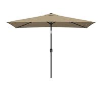 vidaXL Sombrilla de Jardín con Palo de Metal, Parasol Toldo, Refugio Solar, Paraguas para Playa Patio Exterior Terraza, Taupe 300x200 cm