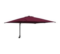 vidaXL Sombrilla de jardín Rojo Burdeos 248,5 x 247,5 x 160 cm | Puedes sombrear como prefieras, Tela de poliéster resistente a los rayos UV, Mucho espacio para relajarte al aire libre