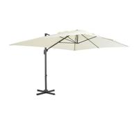 vidaXL Sombrilla jardín voladiza con Palo de Aluminio Arena 400x300 cm
