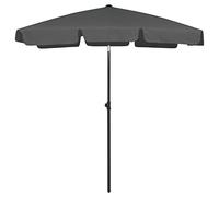 vidaXL Sombrilla de Playa Parasol Paraguas Refugio Solar Patio Jardín Exterior