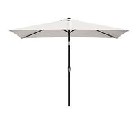 vidaXL Sombrilla rectangular blanco arena 200x300 cm