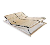 vidaXL Somier de Láminas con 28 Listones 7 Regiones 100x200cm Mueble Cama