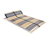 vidaXL Somier Láminas 42 Listones 7 Regiones Madera 100x200 cm Mueble Cama