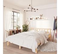 vidaXL Somier de madera maciza de pino 140x200 cm