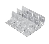 vidaXL Soporte 12 pcs Recubierto de zinc 106 x 55 x 1,5mm Acero, Garaje, Estructuras de Acero, Equipos Industriales, Soluciones de Almacenamiento para Gestión Eficiente del Espacio de Trabajo y Vehíc