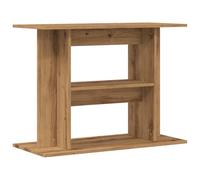 vidaXL Soporte para acuario 80 x 35 x 60 cm multicapa roble artesanal, mueble para acuario, soporte para acuario de madera, mueble para acuario