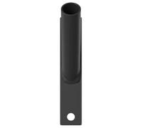 vidaXL Soporte de Bandera Negro 15 x 3 x 0,35 cm Acero, Soporte para Banderas de Acero Inoxidable, diseño Rectangular Moderno, Resistente al Clima y funcionalidad Decorativa