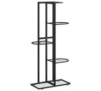 vidaXL Soporte de Flores de 5 Estantes Plantas Maceta Exhibición Salón Sala de Estar Habitación Oficina Exterior Decoración de Metal Negro 43x22x98 cm