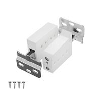 vidaXL Soporte de gabinete colgante 12 pcs 70 x 48 x 19 mm, Soporte de gabinete, placa para colgar en la pared, hardware de montaje, solución de almacenamiento, ahorra espacio