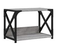 vidaXL Soporte de impresora 2 niveles Gris Sonoma 44x26x31,5 cm
