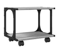 vidaXL Soporte de Impresora 2 Niveles Gris Sonoma 41x28x33,5 cm