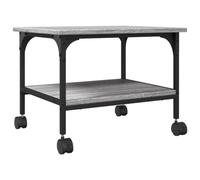 vidaXL Soporte de Impresora 2 Niveles Gris Sonoma 50x40x38 cm, Mesa de Impresora, Mesa de Impresora de computadora, Soporte de Impresora con Almacenamiento