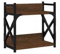 vidaXL Soporte de Impresora 2 Niveles marrón Roble 40x20x40 cm