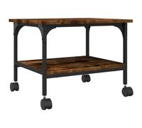 vidaXL Soporte de Impresora 2 Niveles Roble Ahumado 50x40x38 cm