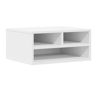 vidaXL Soporte de Impresora Madera ingeniería Blanco 49x40x22,5 cm, Mesa de Impresora, Mesa de Impresora de computadora, Soporte de Impresora con Almacenamiento