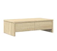 vidaXL Soporte de Monitor cajones Madera Roble Sonoma 50x27x15 cm