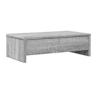vidaXL Soporte de Monitor con cajones Madera Gris Sonoma 50x27x15 cm
