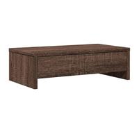 vidaXL Soporte de monitor con cajones madera marrón roble 50x27x15 cm