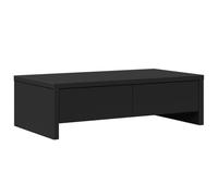 vidaXL Soporte de Monitor con cajones Madera Negro 50x27x15 cm