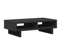vidaXL Soporte de Monitor Madera ingeniería Negro 50x27x15 cm, Elevador para Monitor, Soporte para Monitor de computadora, Soporte para Elevador de Monitor