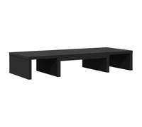 vidaXL Soporte de pantalla ajustable madera negro 60x24x10,5 cm