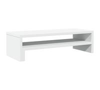 vidaXL Soporte de Pantalla Madera de ingeniería Blanco 54x22x15 cm, Elevador para Monitor, Soporte para Monitor de computadora, Soporte para Elevador de Monitor