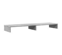 vidaXL Soporte de Pantalla Madera ingeniería Gris hormigón 100x27x10cm