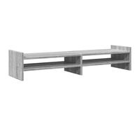 vidaXL Soporte de Pantalla Madera ingeniería Gris Sonoma 100x27x20 cm, Elevador para Monitor, Soporte para Monitor de computadora, Soporte para Elevador de Monitor