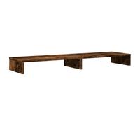 vidaXL Soporte de Pantalla Madera ingeniería Roble Ahumado 100x27x10cm