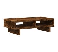 vidaXL Soporte de Pantalla Madera ingeniería Roble Ahumado 50x27x15 cm, Elevador para Monitor, Soporte para Monitor de computadora, Soporte para Elevador de Monitor