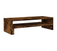 vidaXL Soporte de Pantalla Madera ingeniería Roble Ahumado 54x22x15 cm, Elevador para Monitor, Soporte para Monitor de computadora, Soporte para Elevador de Monitor