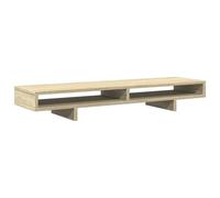 vidaXL Soporte de Pantalla Madera ingeniería Roble Sonoma 100x27x15 cm, Soporte de Pantalla, Soporte para Monitor para Escritorio, Elevador de Soporte para Monitor