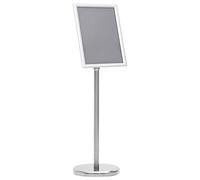 vidaXL Soporte de pie para carteles A4 – Aleación de aluminio plateado