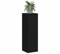 vidaXL Soporte de plantas 2 pcs Roble Negro 25 x 25 x 80 cm, Estante para plantas moderno, soporte en alto para decoración, exhibidor versátil y mueble de jardín