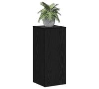 vidaXL Soporte de plantas 2 pcs Roble Negro 30 x 30 x 70 cm, Estante para plantas moderno, soporte en alto para decoración, exhibidor versátil y mueble de jardín